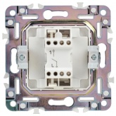 Выключатель одноклавишный ИЭК SKANDY SK-V01W 10А арктический белый