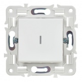 Выключатель одноклавишный с индикацией ИЭК SKANDY SK-V07W 10А арктический белый