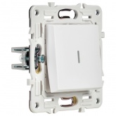 Выключатель одноклавишный с индикацией ИЭК SKANDY SK-V07W 10А арктический белый