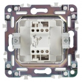 Выключатель одноклавишный с индикацией ИЭК SKANDY SK-V07W 10А арктический белый