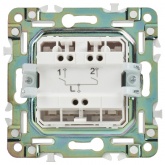 Выключатель двухклавишный ИЭК SKANDY SK-V04W 10А арктический белый