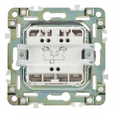 Выключатель двухклавишный с индикацией ИЭК SKANDY SK-V09W 10А арктический белый