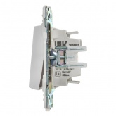 Переключатель одноклавишный ИЭК SKANDY SK-V02W 10А арктический белый