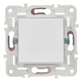 Переключатель одноклавишный ИЭК SKANDY SK-V02W 10А арктический белый