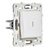 Переключатель одноклавишный с индикацией ИЭК SKANDY SK-V08W 10А арктический белый