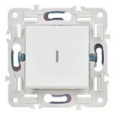 Переключатель одноклавишный с индикацией ИЭК SKANDY SK-V08W 10А арктический белый