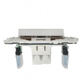 Переключатель одноклавишный с индикацией ИЭК SKANDY SK-V08W 10А арктический белый