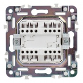 Переключатель двухклавишный ИЭК SKANDY SK-V05W 10А арктический белый