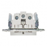 Розетка с заземлением ИЭК SKANDY SK-R05W 16А арктический белый