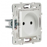 Розетка без заземления ИЭК SKANDY SK-R02W 10А арктический белый