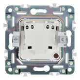 Розетка без заземления ИЭК SKANDY SK-R02W 10А арктический белый