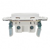 Розетка без заземления ИЭК SKANDY SK-R02W 10А арктический белый