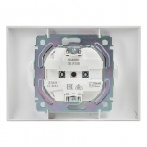 Розетка 2-я без заземления в сборе ИЭК SKANDY SK-R10W 10А арктический белый