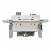 Розетка двойная TV+SAT ИЭК SKANDY SK-A13W арктический белый