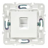 Розетка компьютерная RJ45 кат.5E ИЭК SKANDY SK-K01W арктический белый