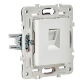 Розетка компьютерная RJ45 кат.5E ИЭК SKANDY SK-K01W арктический белый