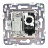 Розетка двойная TV+RJ45 кат.5E ИЭК SKANDY SK-A14W арктический белый