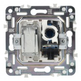 Розетка двойная TV+RJ45 кат.6E ИЭК SKANDY SK-A15W арктический белый