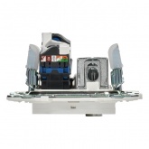 Розетка двойная TV+RJ45 кат.6E ИЭК SKANDY SK-A15W арктический белый