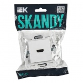 Розетка HDMI ИЭК SKANDY SK-H01W арктический белый