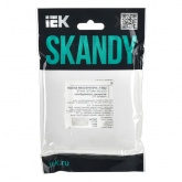 Рамка 1 пост ИЭК SKANDY SK-F01W арктический белый
