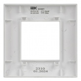 Рамка 1 пост ИЭК SKANDY SK-F01W арктический белый