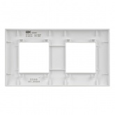 Рамка 2 поста ИЭК SKANDY SK-F02W арктический белый