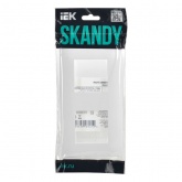 Рамка 2 поста ИЭК SKANDY SK-F02W арктический белый