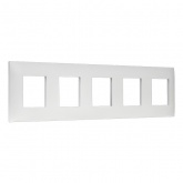 Рамка 5 постов ИЭК SKANDY SK-F05W арктический белый
