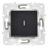 Переключатель одноклавишный с индикацией ИЭК SKANDY SK-V08Bl 10А черный