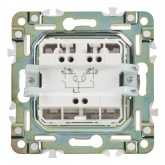 Переключатель двухклавишный с индикацией ИЭК SKANDY SK-V10Bl 10А черный