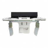 Выключатель кнопочный одноклавишный ИЭК SKANDY SK-V14Bl 10А черный