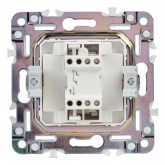 Выключатель кнопочный одноклавишный ИЭК SKANDY SK-V14Bl 10А черный