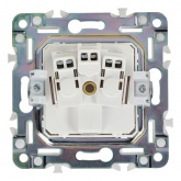 Розетка с заземлением ИЭК SKANDY SK-R05Bl 16А черный