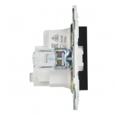 Розетка с заземлением ИЭК SKANDY SK-R05Bl 16А черный