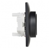 Розетка 2-я с заземлением в сборе ИЭК SKANDY SK-R08Bl 16А черный