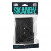 Розетка 2-я без заземления в сборе ИЭК SKANDY SK-R10Bl 10А черный