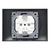 Розетка 2-я без заземления в сборе ИЭК SKANDY SK-R10Bl 10А черный