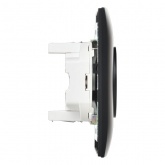 Розетка 2-я без заземления в сборе ИЭК SKANDY SK-R09Bl 10А шторки черный