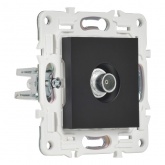 Розетка TV оконечная ИЭК SKANDY SK-A12Bl черный