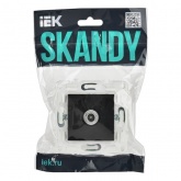 Розетка TV оконечная ИЭК SKANDY SK-A12Bl черный