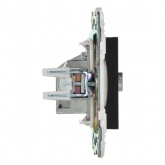 Розетка TV оконечная ИЭК SKANDY SK-A12Bl черный