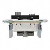 Розетка двойная TV+SAT ИЭК SKANDY SK-A13Bl черный