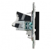 Розетка компьютерная RJ45 кат.5E ИЭК SKANDY SK-K01Bl черный