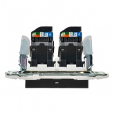 Розетка компьютерная 2-ая RJ45 кат.5E ИЭК SKANDY SK-K03Bl черный