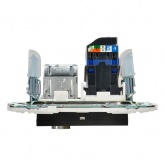 Розетка двойная TV+RJ45 кат.6E ИЭК SKANDY SK-A15Bl черный