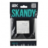 Рамка 1 пост ИЭК SKANDY SK-F01Bl черный