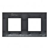 Рамка 2 поста ИЭК SKANDY SK-F02Bl черный