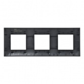 Рамка 3 поста ИЭК SKANDY SK-F03Bl черный