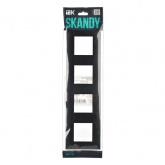 Рамка 4 поста ИЭК SKANDY SK-F04Bl черный